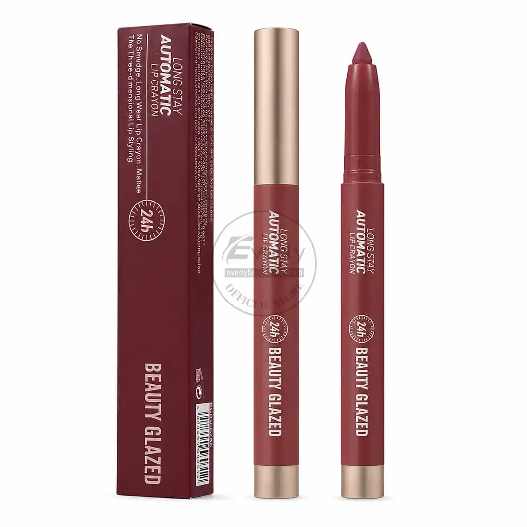 Beauty Glazed Long Stay Automatic Lip Crayon – Longwear Matte Lip Color