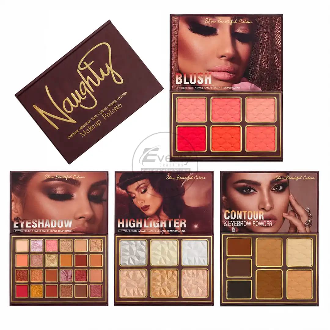 Naughty Makeup Palette – Eyeshadow, Blush, Highlighter, Contour & Eyebrow Powder