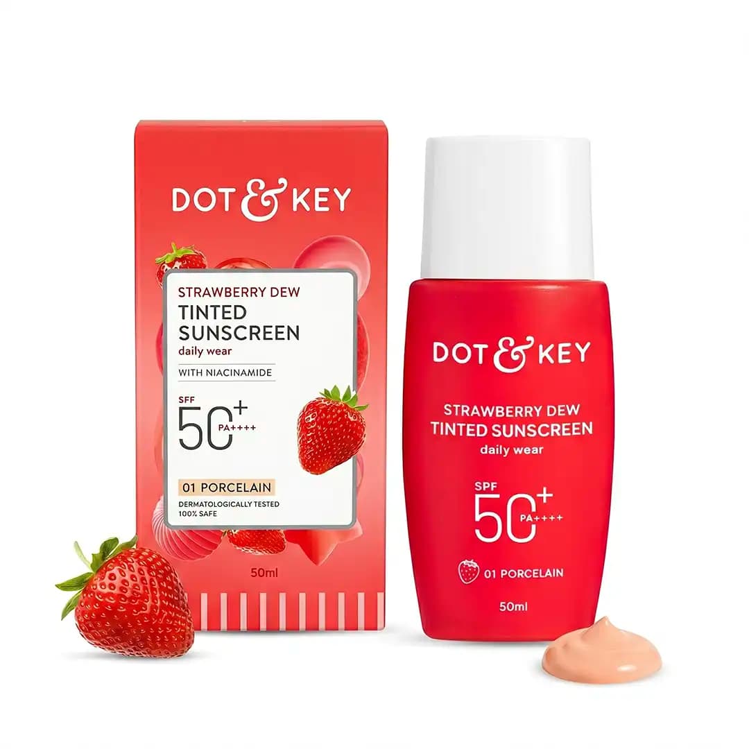 Dot & Key Strawberry Dew Tinted Sunscreen SPF 50+ PA++++ With New-Age UV Filters